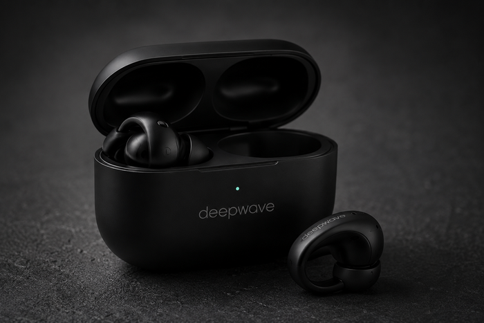 Deepwave OpenClip β Open-Ear Wireless Earbuds